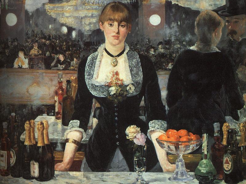 Edouard Manet The Bar at the Folies Bergere Norge oil painting art